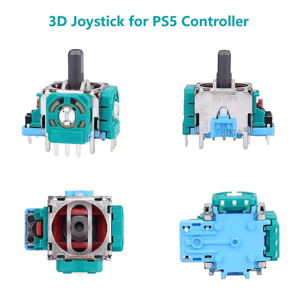 3D Analog Thumbsticks for PS5 DualSense Controller, 2K3 Ohm Joystick Repair Kit with Screwdriver, Drift Fix Replacement Parts