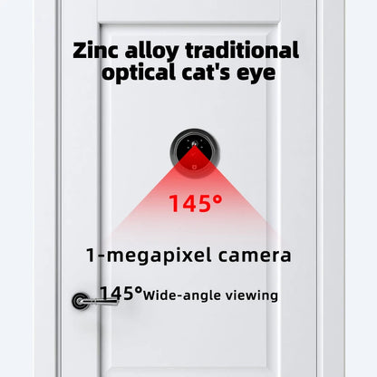 4.3 Inch HD Display Visual Peephole Video Doorbell 145 Degree Angel 1 Megapixel Camera PIR Motion Detection Night Vision Cat Eye