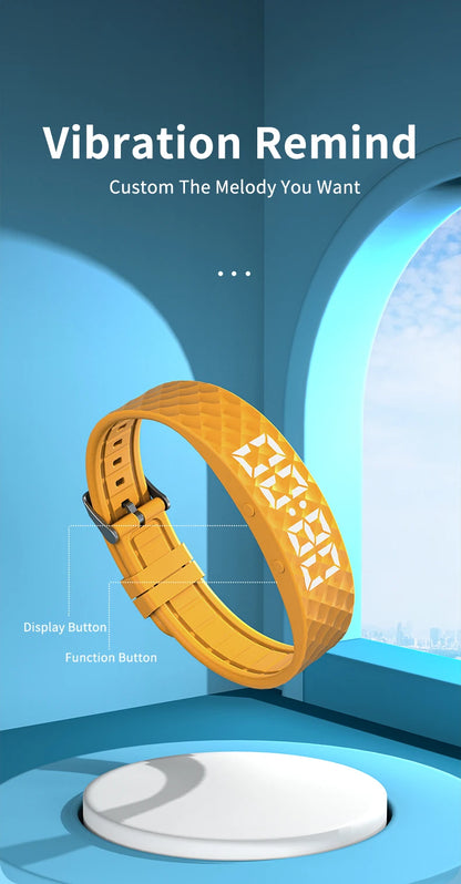 Smart Bracelet LED Digital Waterproof Smart Clock Smartband With running pedometer Monitor Smart Band Vibration Alarm Reminder