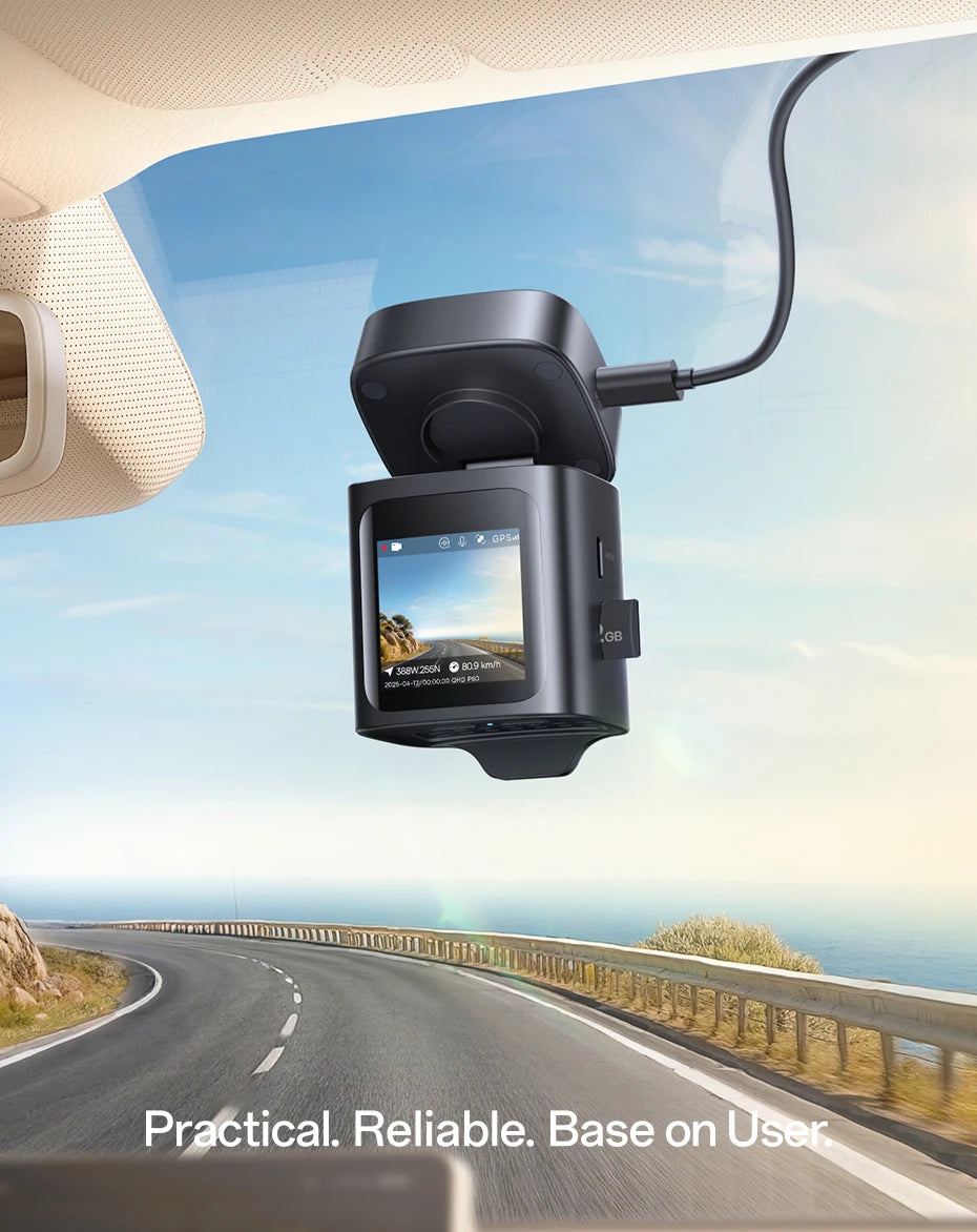 Baseus 4K Dash Cam for SONY Sensor STARVIS Night Vision Front and Rear Car Camera ADAS WiFi6 GPS 24H Parking Dashcam