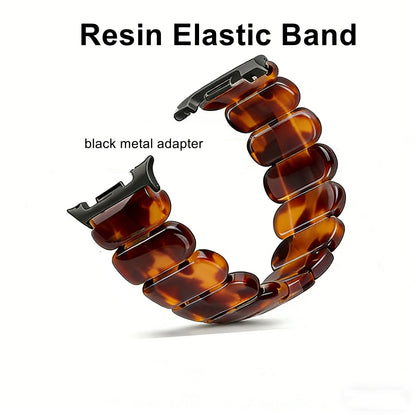 For Samsung Galaxy Watch 9 8 40mm 44mm/Watch 8 Classic 46mm Band Resin Elastic Replacement Bead Bracelets for Samsung Watch 9