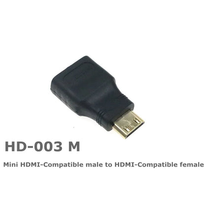 HD adapter Micro Mini HDMI-compatible 90 degree right-angle adapter HDMI 270 degree HDMI male to female HDMI elbow connector