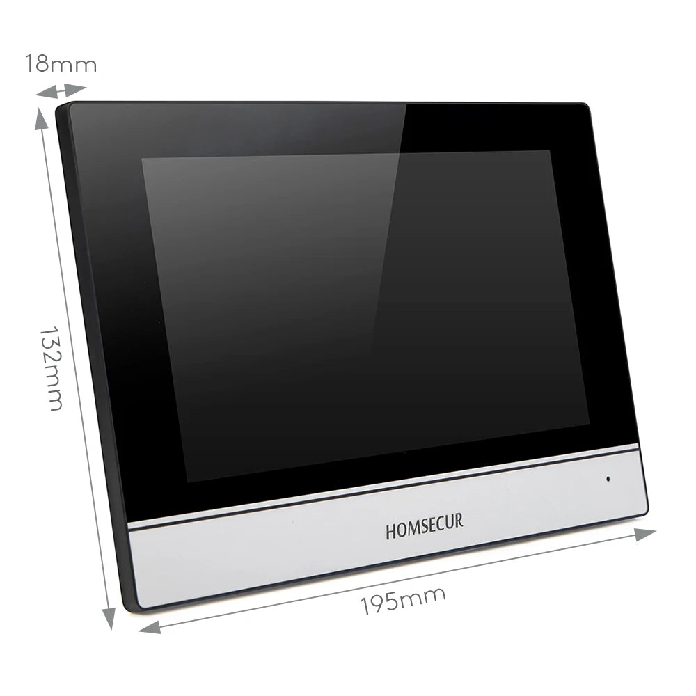 HOMSECUR 7" WIFI HD Video Door Phone Intercom Doorbell Tuya App Remote Control Door Unlock Auto Recording