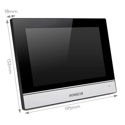HOMSECUR 7" WIFI HD Video Door Phone Intercom Doorbell Tuya App Remote Control Door Unlock Auto Recording