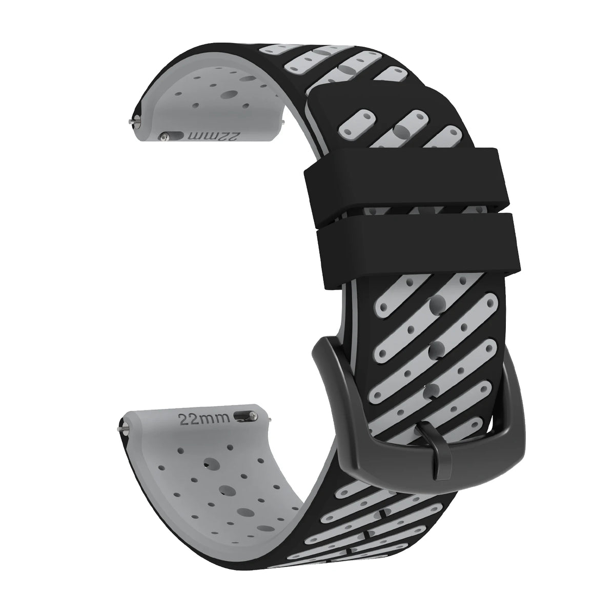 22mm Quick Release Two Tone Silicone Watch Strap For Garmin Forerunner 570 47mm 265 255 Music/Venu 3 2 45mm Sport Band Bracelet