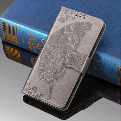 Butterfly Leather Etui for Coque Samsung Z Fold 8 Ultra 4 2 Fold5 Fold6 7 Flip Case Samsung Galaxy Z Fold 5 6 Wallet Cover Funda
