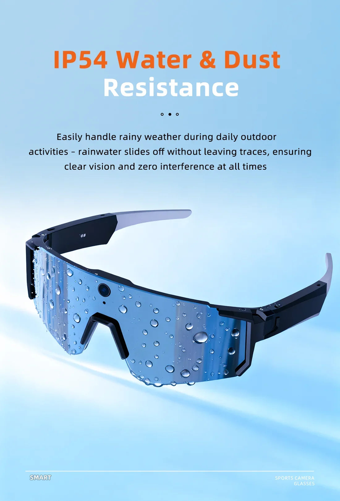 2026 New Smart Cycling Glasses 3200W Photo Pixel AI Intelligent Identification IP54 Waterproof Bluetooth 5.3 Smart Glasses