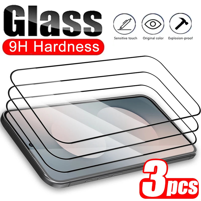 1/2/3Pcs Tempered Glass For Samsung Galaxy S25 FE Full Cover Screen Protector Anti Scratch Films for Galaxy S25 FE 5G 2025