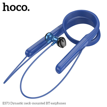 HOCO ES73 Neckband Wireless Bluetooth 5.4 Earphones 14mm Speaker HiFi Stereo Audio Sports Stereo Earbuds Support For Smart Phone