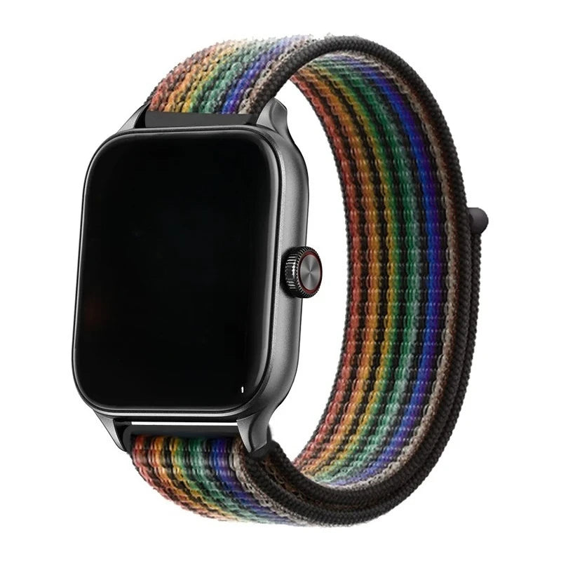 Nylon Loop Band For Amazfit GTS 4/3/2e Mini/GTR 4/3/2e/Balance/Stratos 20/22mm Watch Bracelet for Correa Amazfit Bip 5-6 Straps