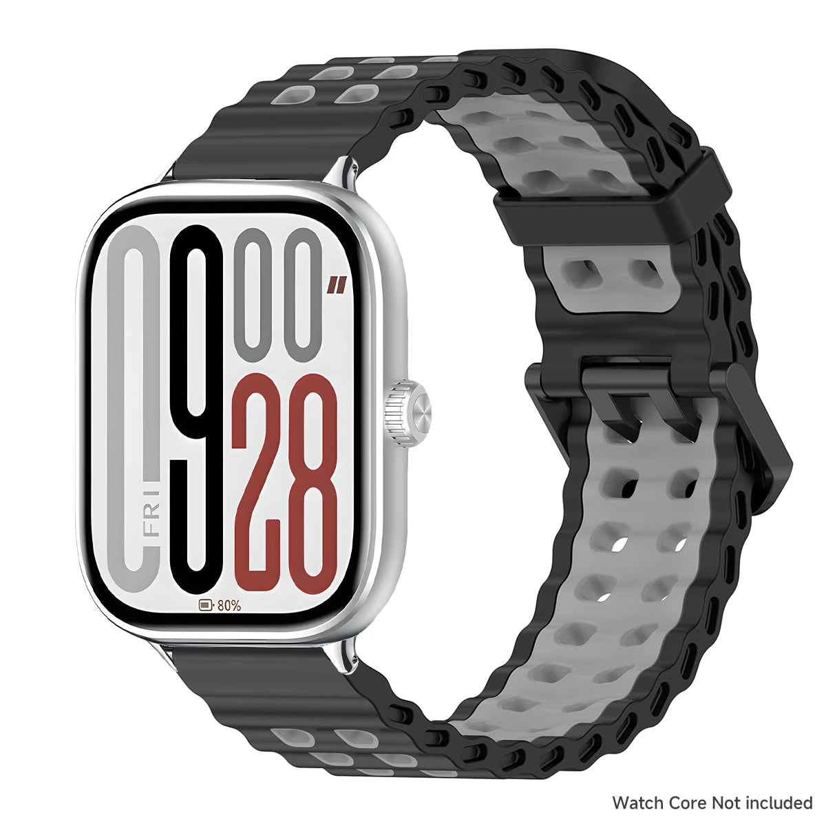 Soft Silicone Strap for Redmi Watch 6 5 4 Sports Two Tone Wristband for Xiaomi Mi Band 8 9 Pro Adjustable Rubber Wristband