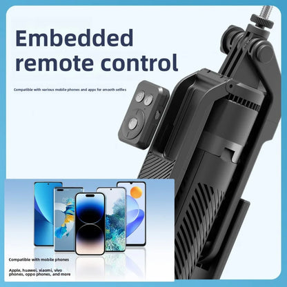 A14 Bluetooth Selfie Stick 1.8M Aluminum Alloy Tripod Stand with One-Key Pop-Up for Phone Live Streaming and Photography