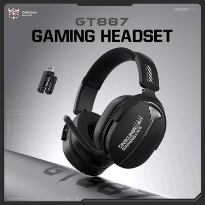 ONIKUMA GT887 Wireless Gaming Headset 4-Mode Bluetooth Headphones Ultra-Low Latency With Mic Wired For PS5 PC Switch Xbox Gamer