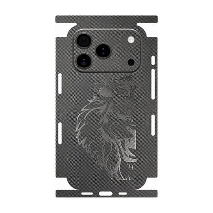 Diamond Texture Leather Back Skin for iPhone 17 16 15 14 13 Series Full Wrap Edge Rear Protective Film Sticker
