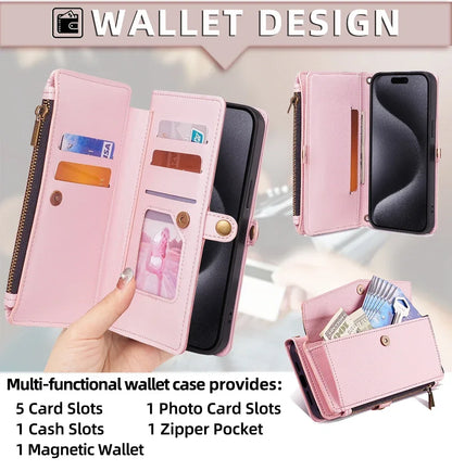 Flip Cover Wallet Phone Case For Samsung Galaxy S26 S25 S24 S23 S22 S21 FE Plus Ultra Edge 5G PU Leather Multi-Functional Bags