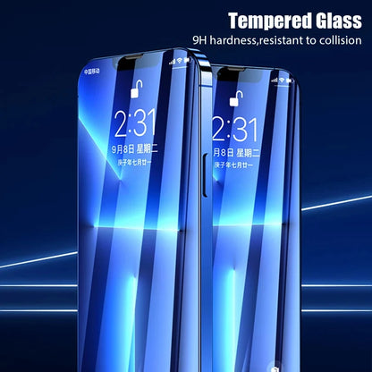 5Pcs Tempered Glass For iPhone 16 13 12 11 14 15 Pro Max Mini Screen Protector For IPhone 17 PRO XR X XS 8 Plus Protective Glass