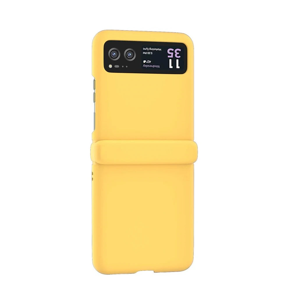 Candy Color Hinge Protective Phone Case For Motorola Razr 70 60 50 40 Ultra Skin Feel Shockproof Cover PC Bumper Shell Funda