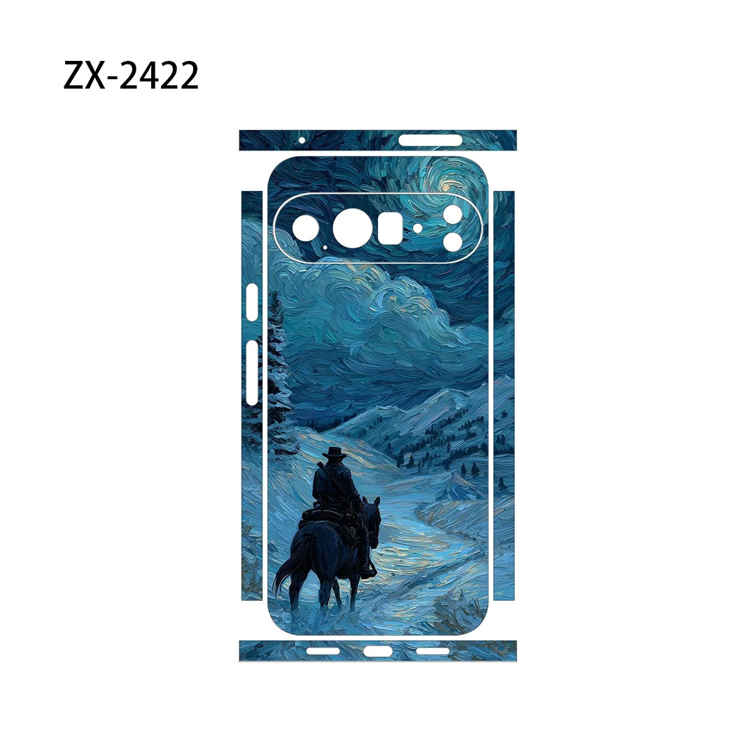 Creative Skin Wrap for Google Pixel 10 9 8 7 Pro 6 6A Back Screen Protector Film Cover Case Macaroon Wrap Sticker