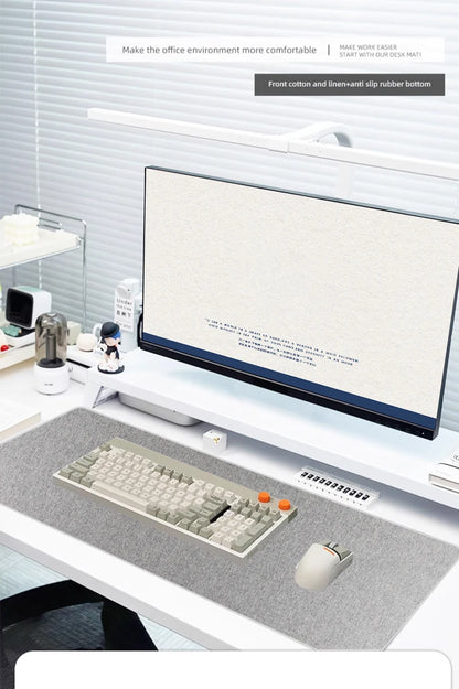 Cotton and Linen Rubber XXL Mouse Pad Gaming MousePad Large Desk Mat Gaming PC Desk Mat Keyboard Pad Computer Desk Pad