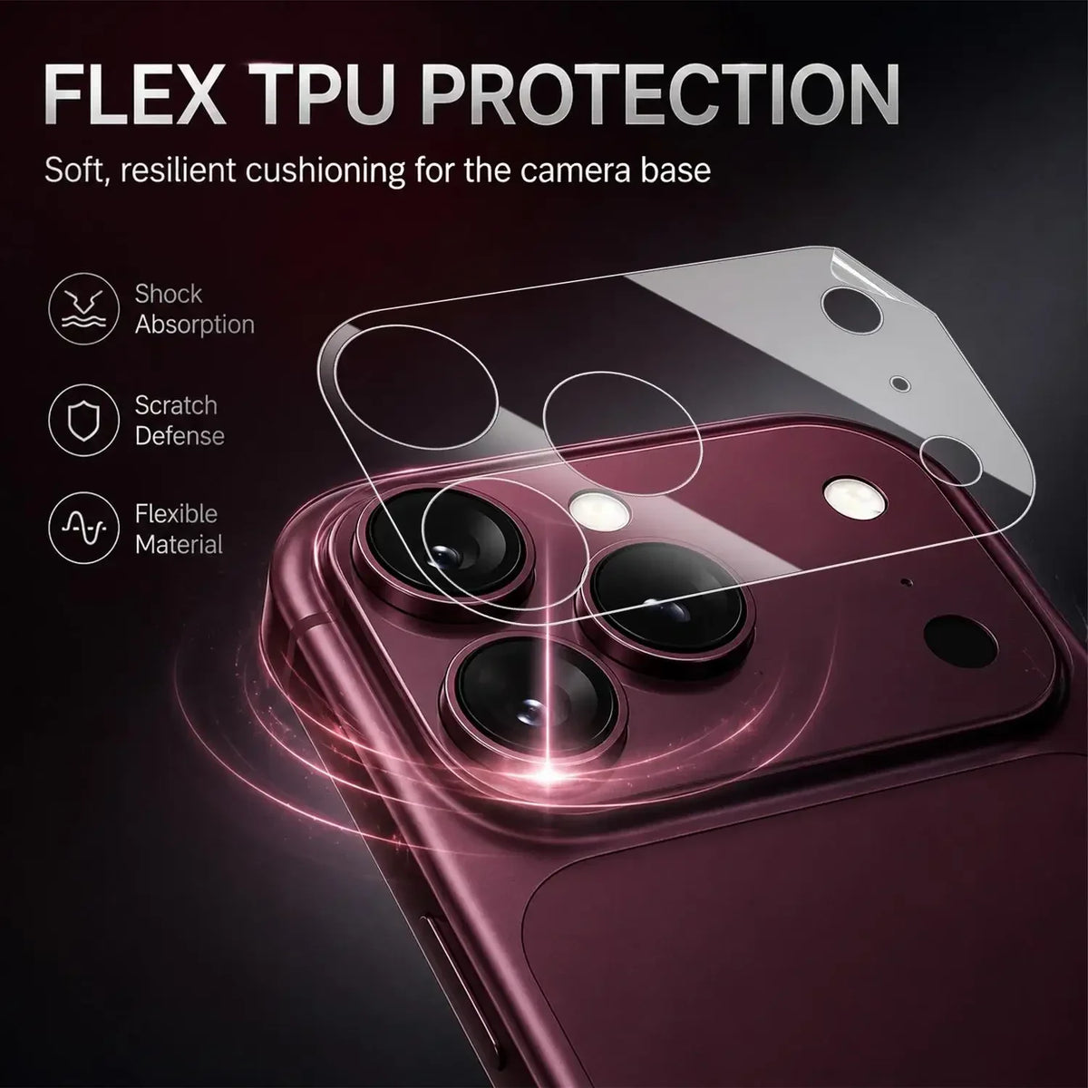 10-1Pcs Transparent Camera Lens Protector for IPhone 18 Pro Max 18 Ultra Fold Soft TPU Hydrogel Film Lens Mount Protective Film