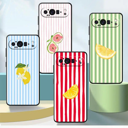 Funda Phone Cover Case for Google Pixel 10A 9a 6a 10 9 Pro XL 7a 6 7 8 Pro 8a Fashion Fruits