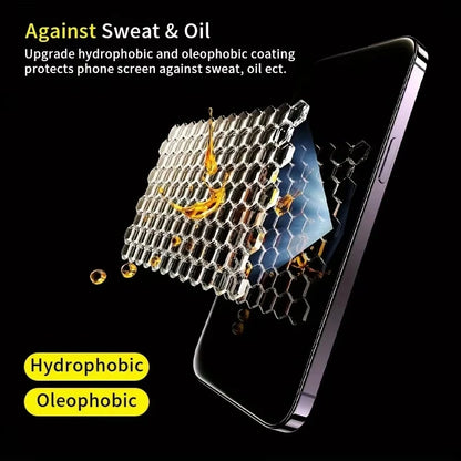 1-5PCS Oleophobic Coating Privacy Screen Protectors For iPhone 17 Pro Max iPhone 18 Pro Air 16 15 14 13 12 11 16e Tempered Glass