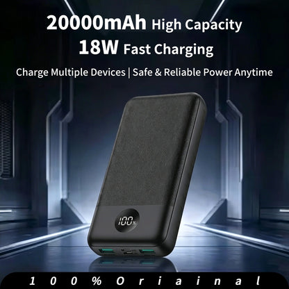 PD Charging 20000mAh Power Bank Portable Charger 3 Ports USB C External Battery Pack High Capacity Travel Backup Power For iPhone 16 15 14 13 Pro Max Plus iPad Mac Samsung Galaxy S25 S24 Ultra Pixel