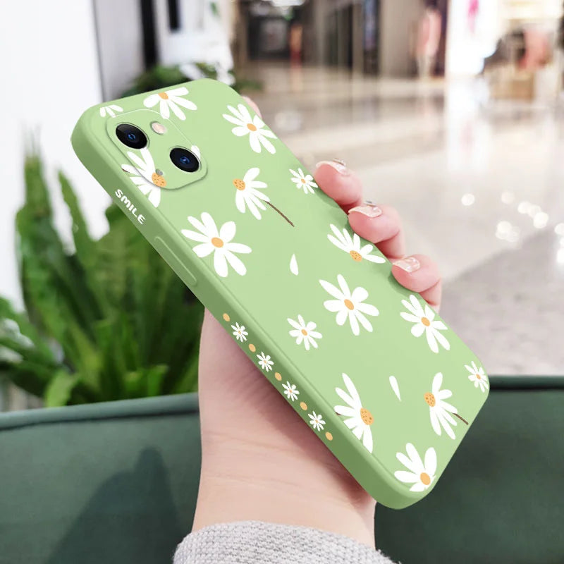 Plain Daisies Phone Case For iPhone 17 17 Air 16 16e 15 14 13 12 11 Pro Max Mini X XR XS MAX SE2020 8 7 Plus 6 6S Plus Cover