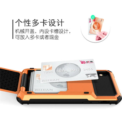 For iPhone 14 13 12 11 Pro 11 Pro Max 7 8 Plus XS MAX 6 Case Flip Card Slots Business Armor Cover For iPhone X XS XR 7 7+ 6 6S