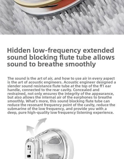 FiiO FF1 Wired in Ear Headphones Ergonomics Lightweight Portable Earbuds Beryllium Plated Diaphragm Detachable Cable Headphones