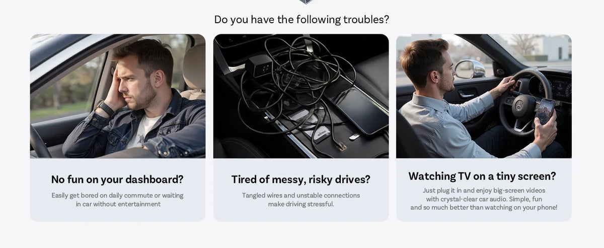 OTTOCAST Play2Video Ultra Carplay Ai Box Wireless Android Auto Adapter Built in Youtube Netflix For VW Benz Ford 99% of Cars