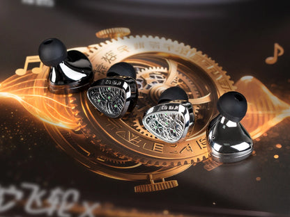 KBEAR TBX Tourbillon X IEMS In-Earphone Wired Headphones 10mm CVD-Coated Carbon Fiber Diaphragm Deep Bass Gaming Headset