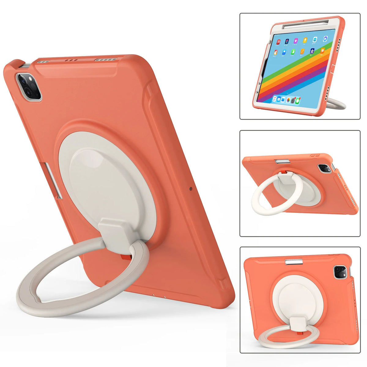 Stand Tablet Case For iPad 2025 Pro 13 11 Mini Air 3 4 5 6 7 8 9 10th 11th Generation 10.9 12.9 inch Handle Shockproof Cover