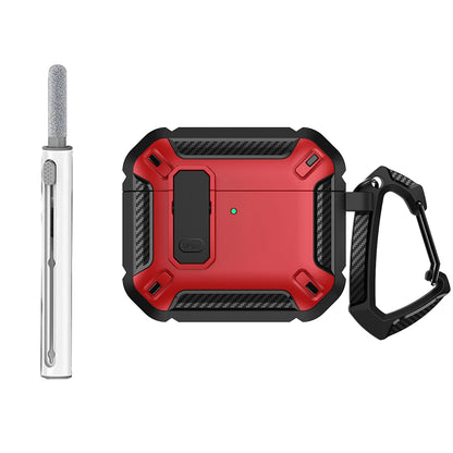 Security Lock Case For AirPods 4 4th Gen Cover TPU PC Protective Cases For Apple AirPods 5 Fundas Earphone Accessories With Hook