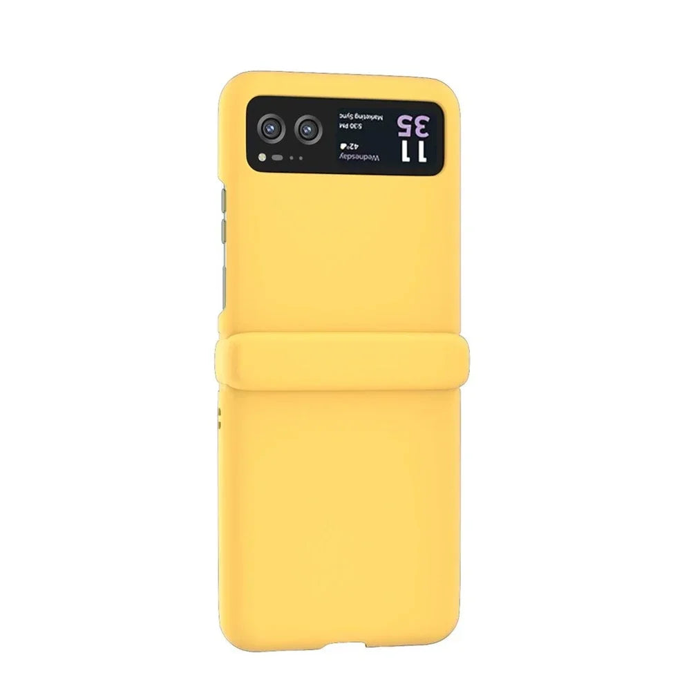 Candy Color Hinge Protective Phone Case For Motorola Razr 70 60 50 40 Ultra Skin Feel Shockproof Cover PC Bumper Shell Funda