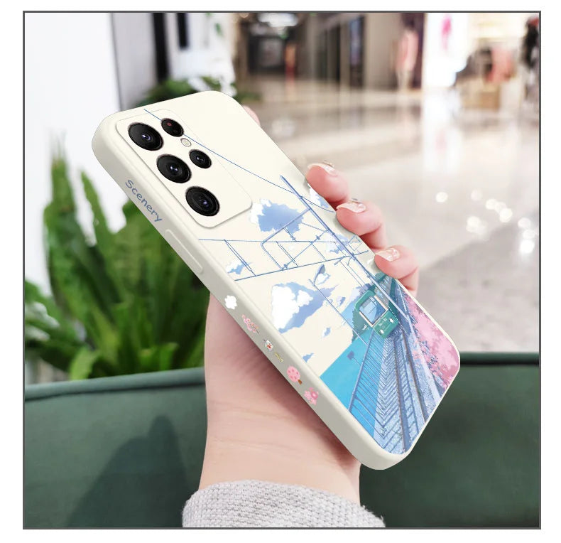 Tranquil Scenery Phone Case For Samsung Galaxy S25 FE S24 S23 S22 S21 S20 Ultra Plus S10 10E Note 20 ultra 10 9 Plus Cover