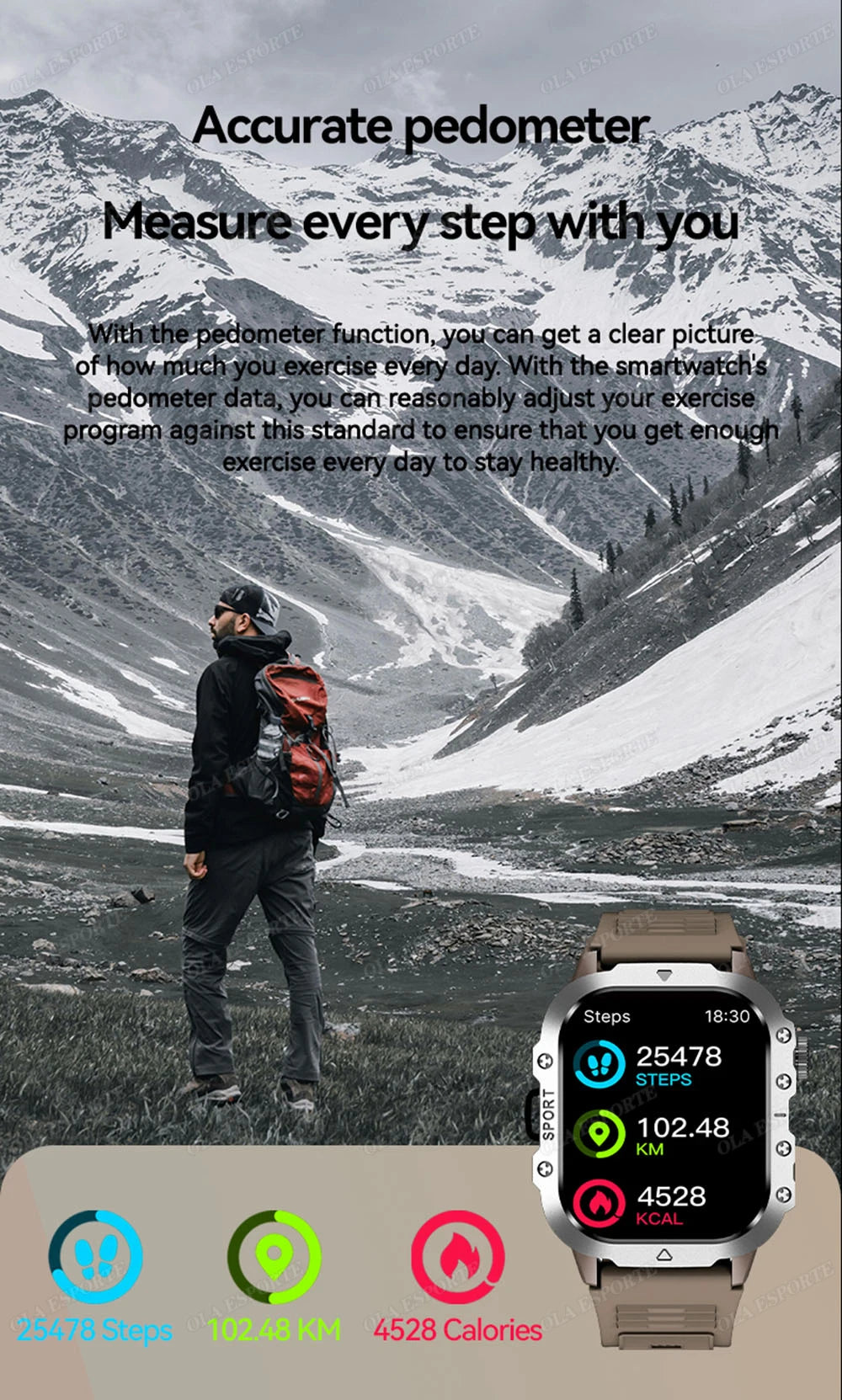 2026 New Rugged Military GPS Smart Watch Men Bluetooth Call Health Monitoring Sports 5ATM Waterproof Smartwatches Man Pk HT30