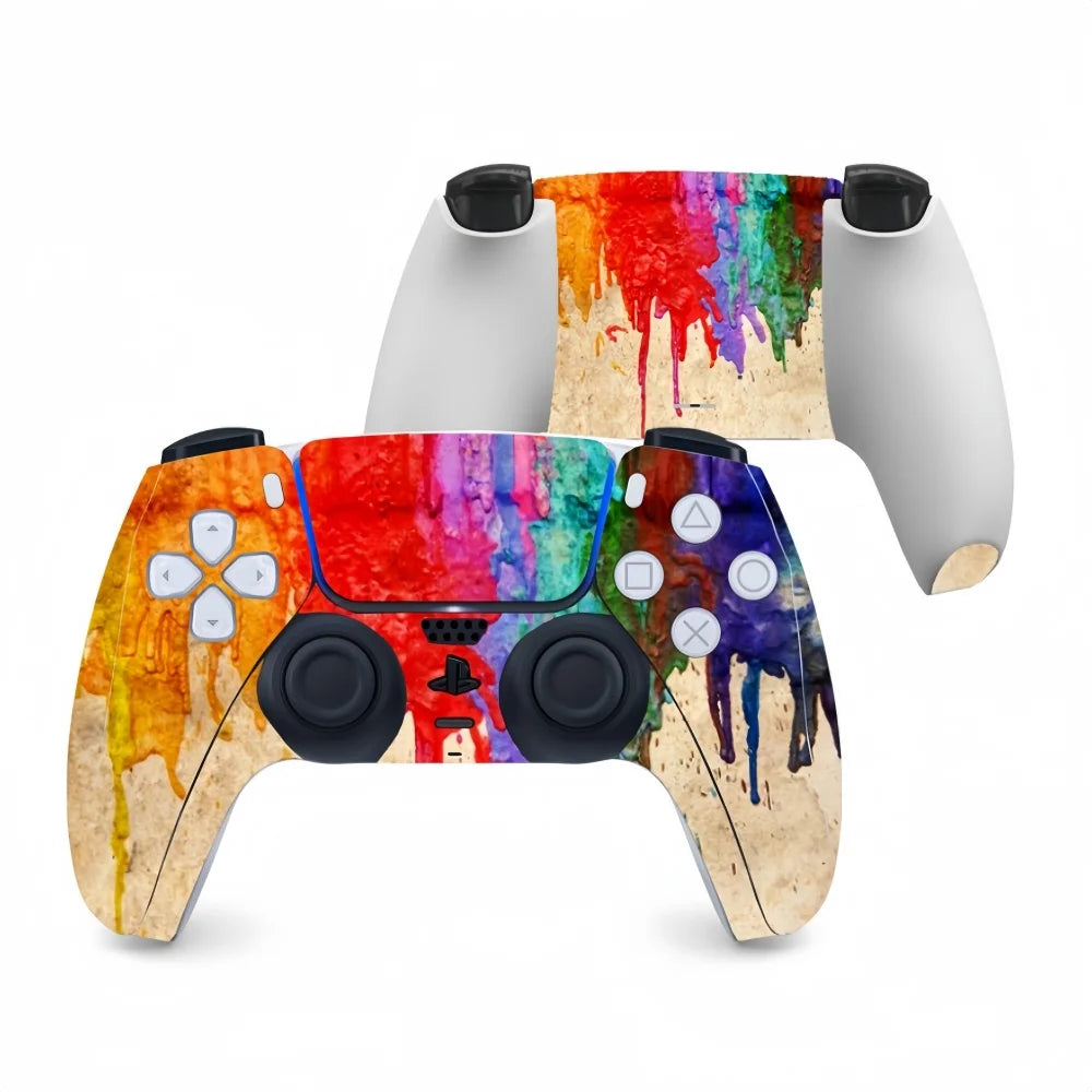 Front Back Full Protective Decal Skin Sticker For PlayStation 5 PS5 Gamepad Joystick Controller Accessories Decoration Stickers
