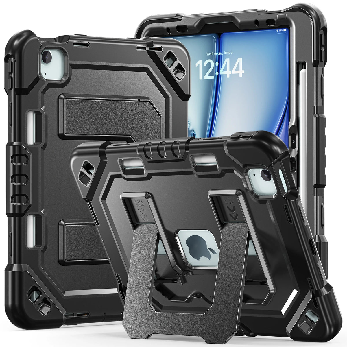 Heavy Duty Shock Resistance Case For iPad 11(A16) 10th Generation Air 11 M2 M3 M4 Pro 11 2025/2024 2018-2022 Air 5 4 10.9 "Cover