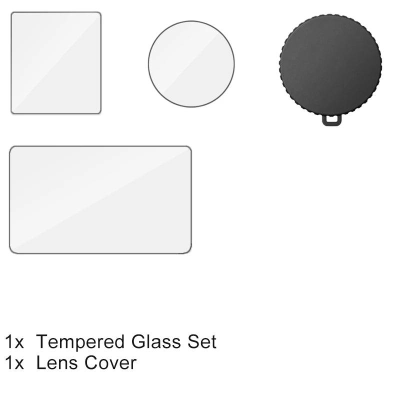 Screen Protector for DJI Osmo Action 6 Tempered Glass Film Lens Cap Cover Carry Bag Protective Case for DJI Action 6 Accessories