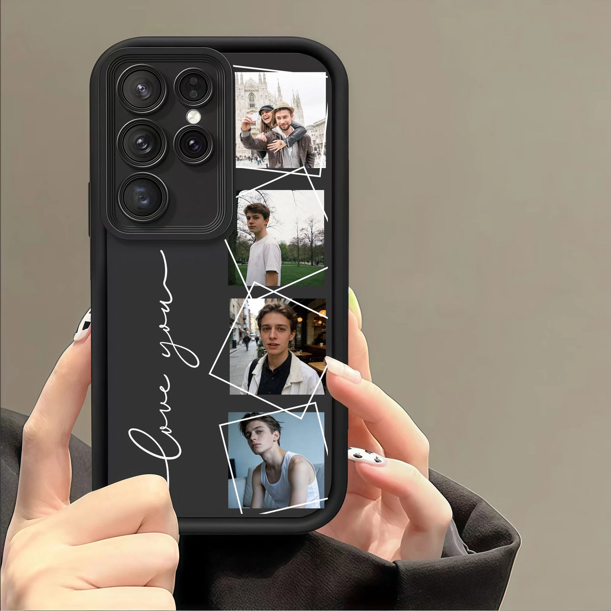 Custom Photo Family Friends Couple Pictures Soft TPU Phone Case For Samsung Galaxy S26 S25 S24 S23 S22 S21 S20 Ultra Plus FE A56