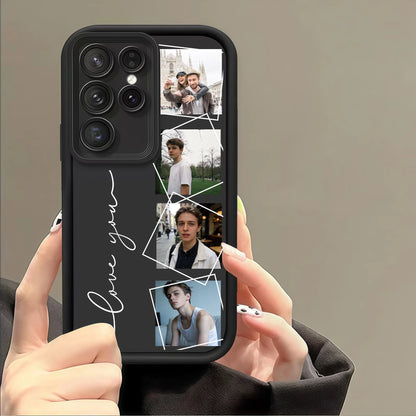 Custom Photo Family Friends Couple Pictures Soft TPU Phone Case For Samsung Galaxy S26 S25 S24 S23 S22 S21 S20 Ultra Plus FE A56