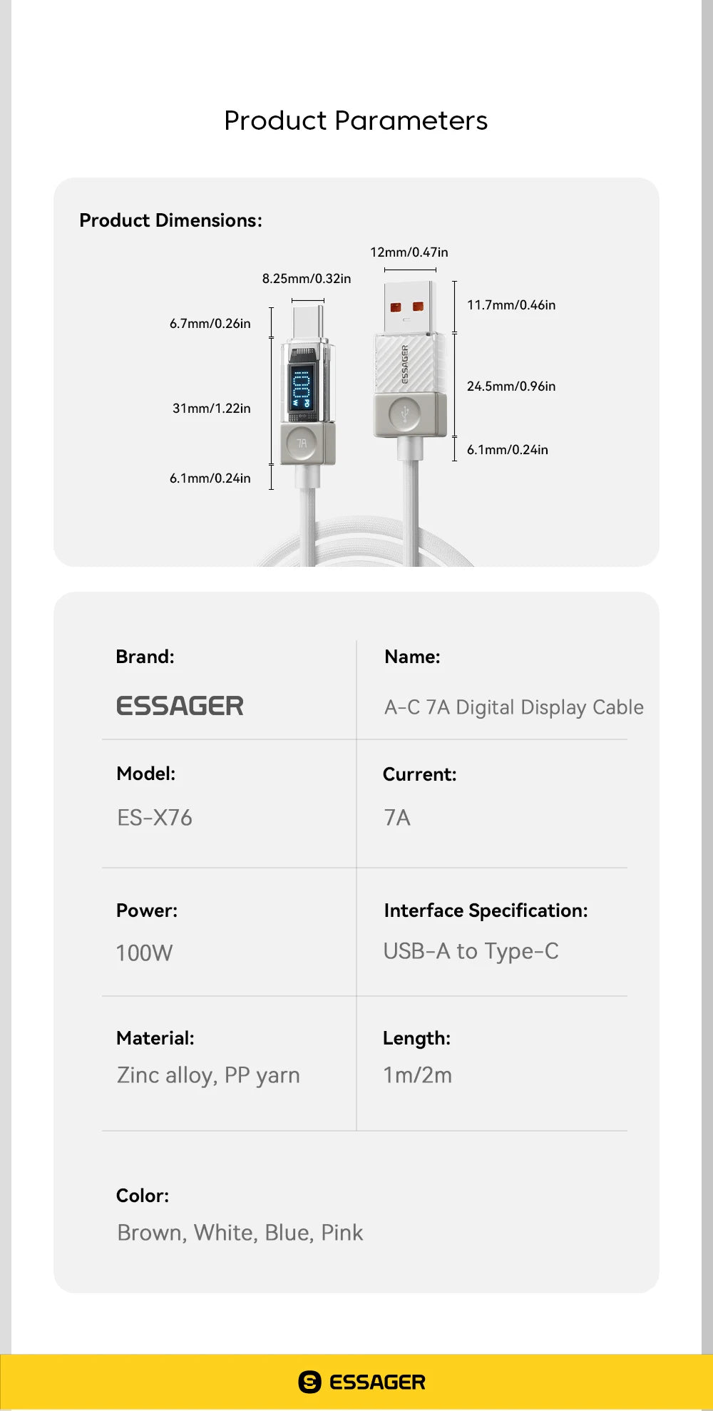 Essager 240W USB C Cable for iPhone 18 17 16 Plus Pro Max Macbook iPad Supercharge Fast Charger Type C Cable for Xiaomi Samsung