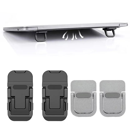 Adjustable Folding Laptop Stand Mini Legs Ultra-thin Portable Support Cooling Holder Invisible Bracket For Macbook Lenovo Laptop