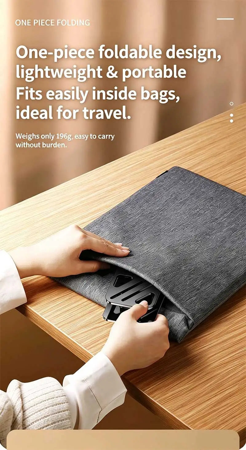 Mobile Phone Stand - Metal Desk Stand - 360° Rotating and Folding Desktop Stand for Easy Storage of Mobile Phones and Tablets