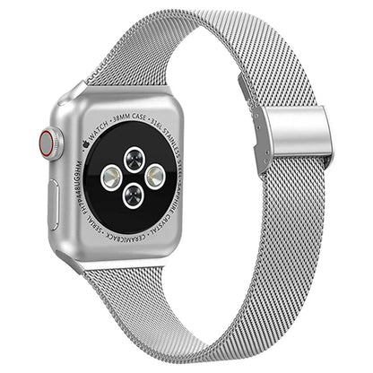 Milanese Strap for Apple Watch 44mm 40mm 45mm 41mm 46mm 42mm 49mm Metal Bracelet iWatch Series 12 11 10 Ultra 9 8 7 6 5 SE3 band