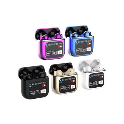 SE-60 TWS Touch Screen Bluetooth 5.4 Earphones ANC ENC Noise Cancelling Gaming Low Latency Stereo Wireless Earbuds Long Battery