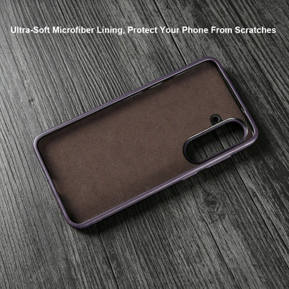 For Magsafe Case For Samsung Galaxy S26 Ultra S24 Plus S25 Edge S23 S21 S20 FE Note 20 S22 Ultra Phone Case Leather Back Cover