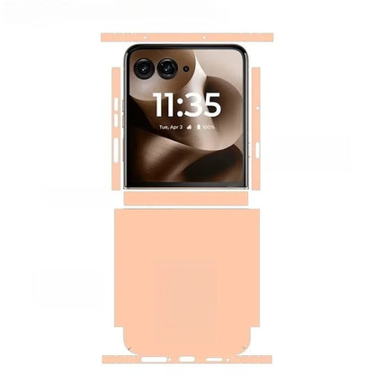 Colorful Anti-Scratch Phone Skin For Motorola Razr 40 50 Ultra Back + Hinge Decal Matte Film For Moto Razr 40 50 Decal Sticker
