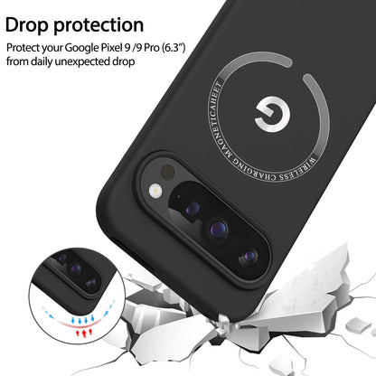 Simple Style Original Liquid Silicone Wireless Charge Case For Google Pixel 10 9 Pro XL 8 7 6 A/Pro Silky Touch Shockproof Cover